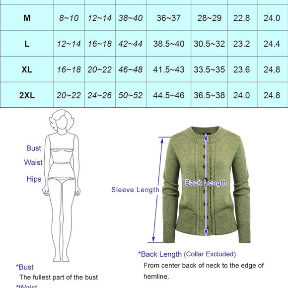 KANCY KOLE Women Cable Knit Sweater Coat Long Sleeve Button - Picture 5 of 11